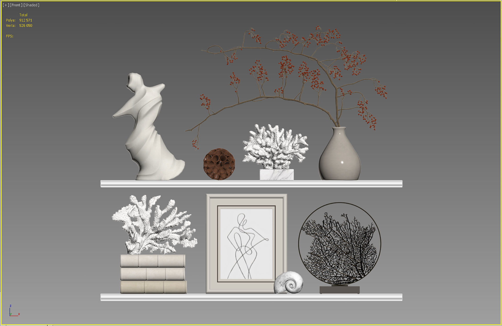 Decor Set 230 3D model_5