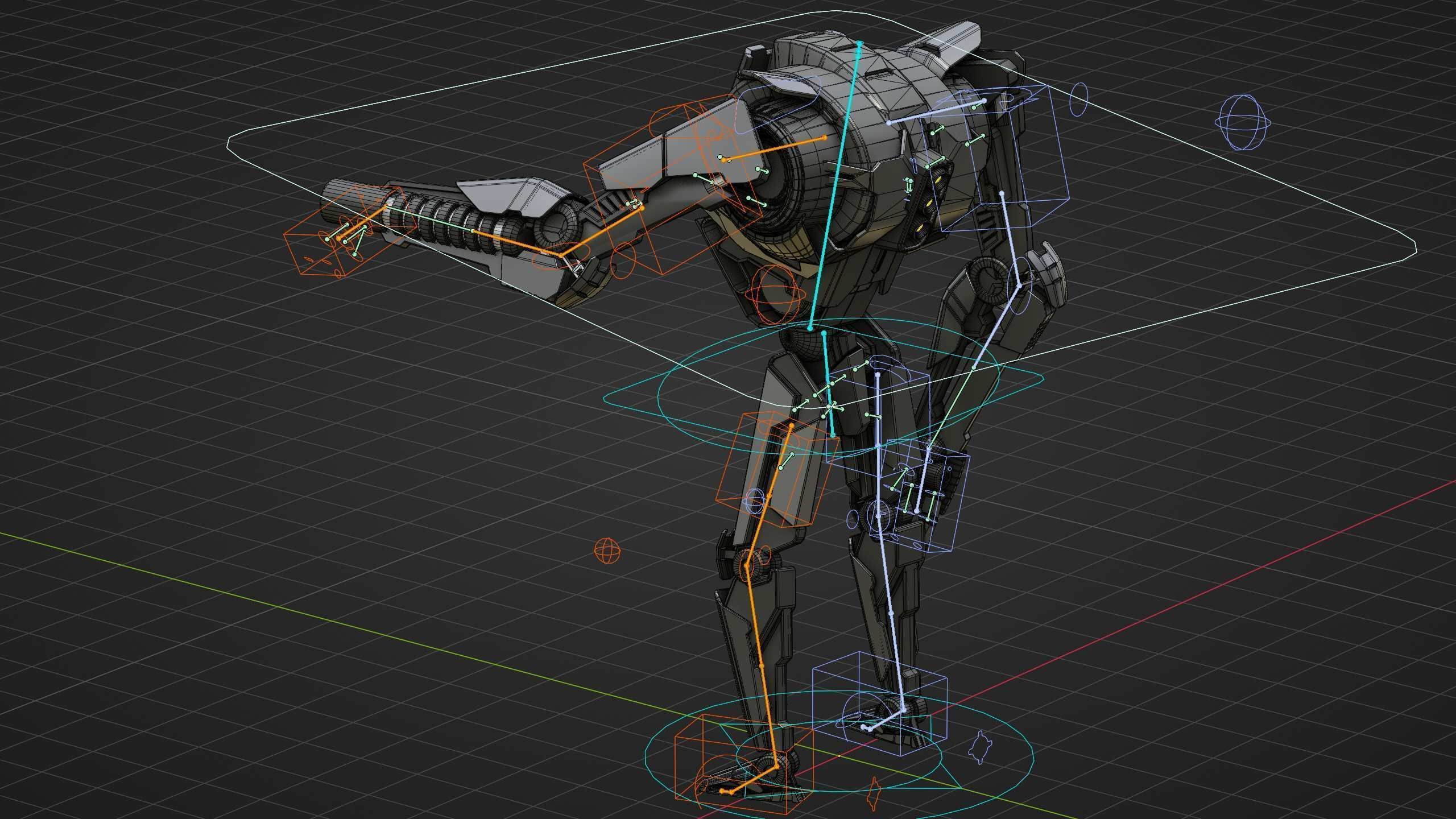 COMBAT DROID K-24 Rigged for Unreal Engine - Unity - MIXAMO 3D model_38