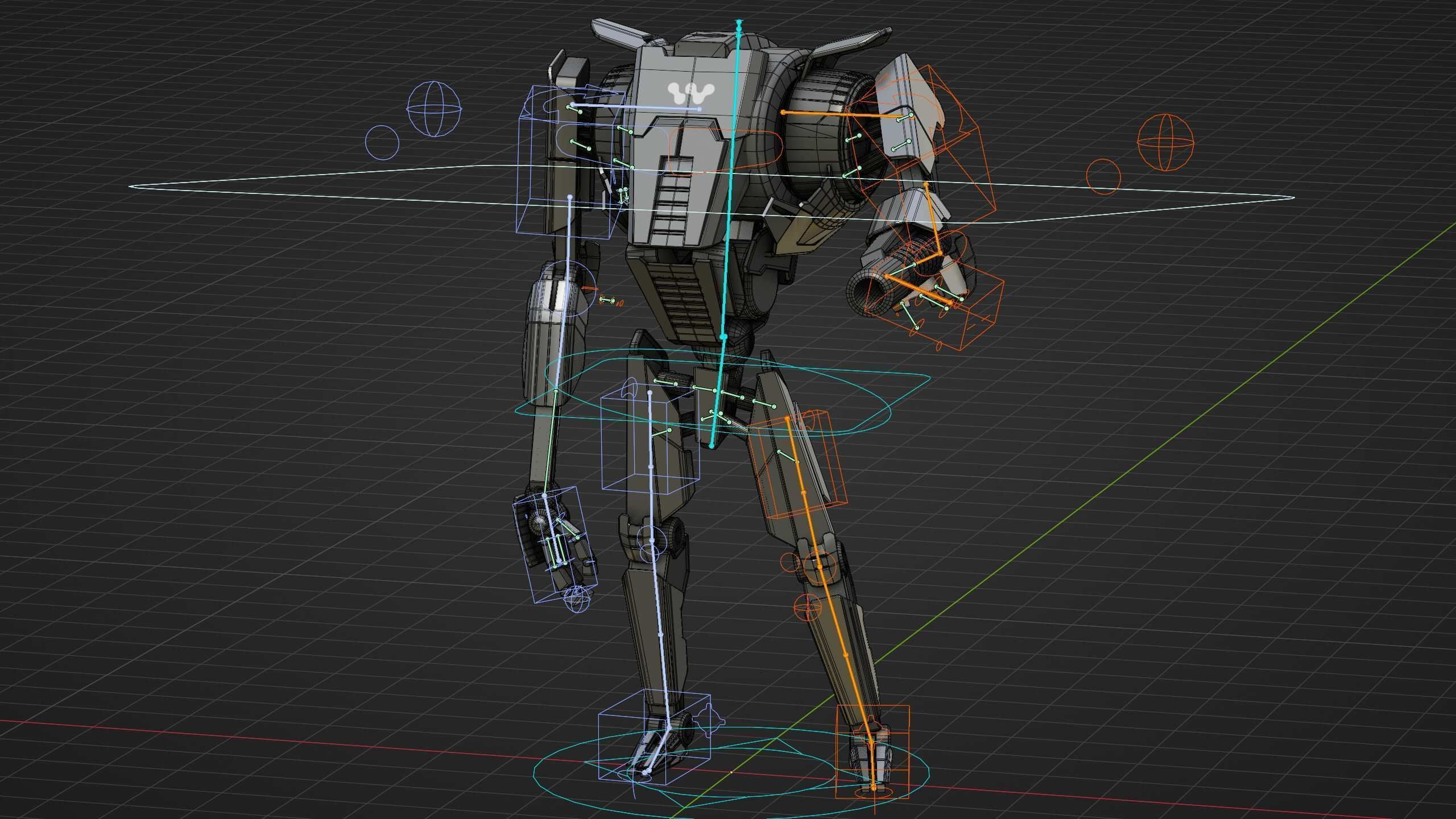 COMBAT DROID K-24 Rigged for Unreal Engine - Unity - MIXAMO 3D model_37