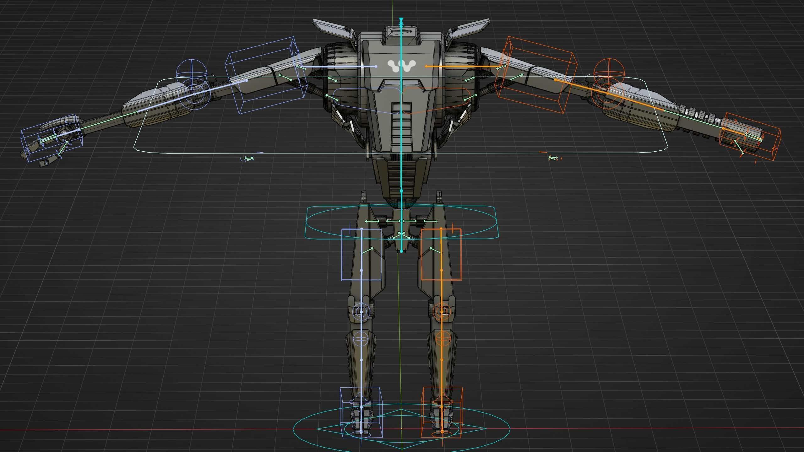 COMBAT DROID K-24 Rigged for Unreal Engine - Unity - MIXAMO 3D model_39