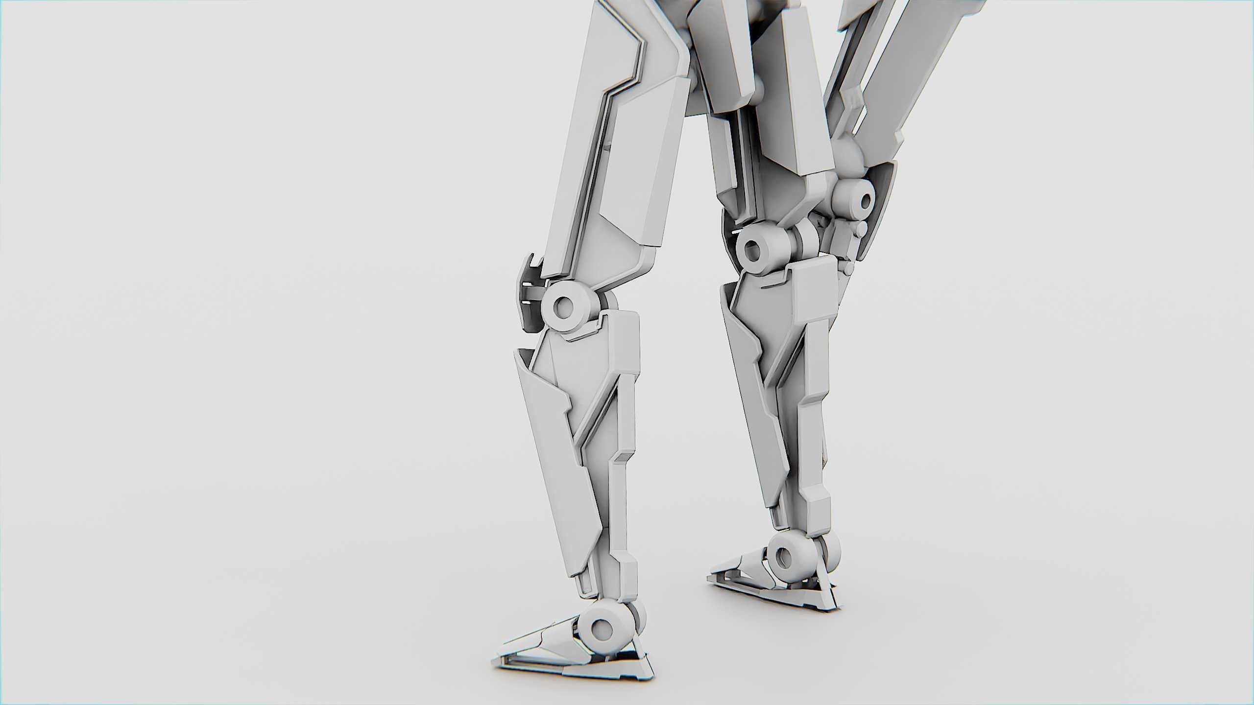 COMBAT DROID K-24 Rigged for Unreal Engine - Unity - MIXAMO 3D model_36