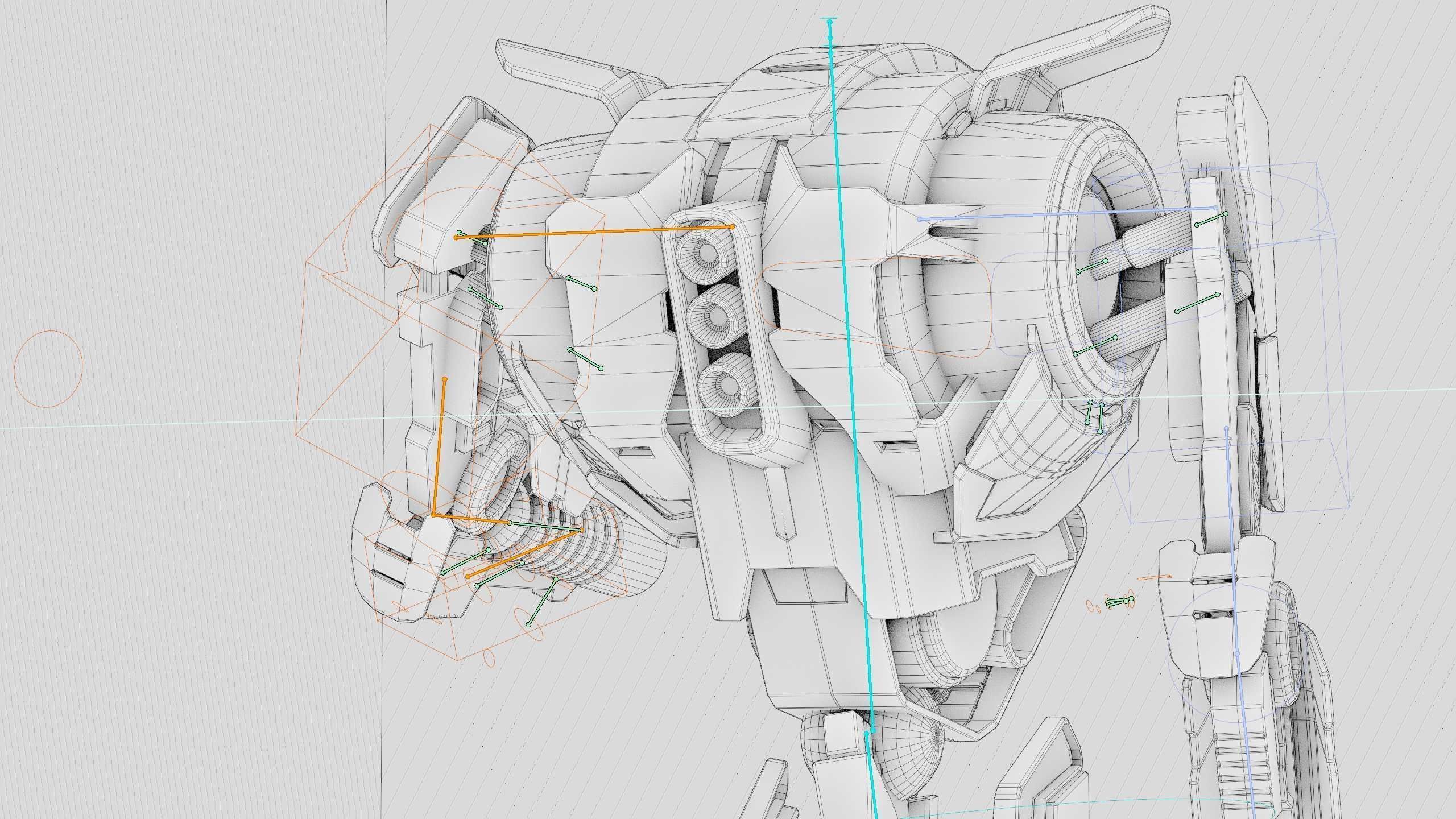 COMBAT DROID K-24 Rigged for Unreal Engine - Unity - MIXAMO 3D model_42