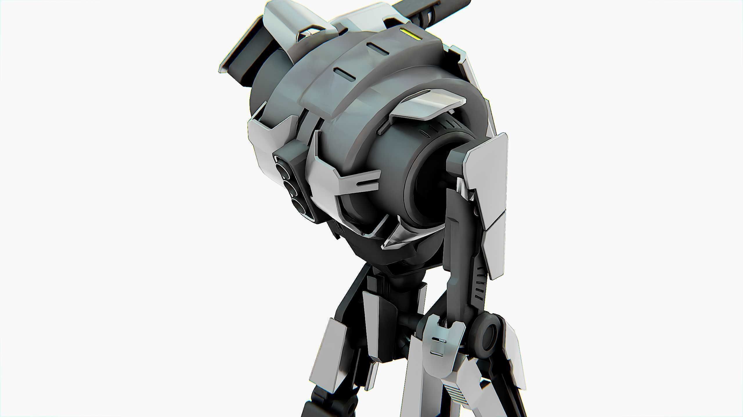 COMBAT DROID K-24 Rigged for Unreal Engine - Unity - MIXAMO 3D model_24