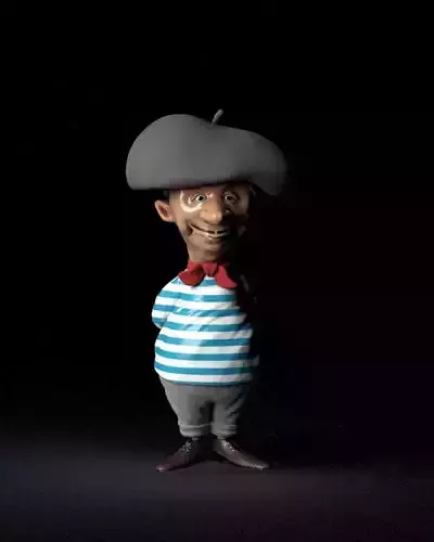 S00082 Cartoonish character 3D model