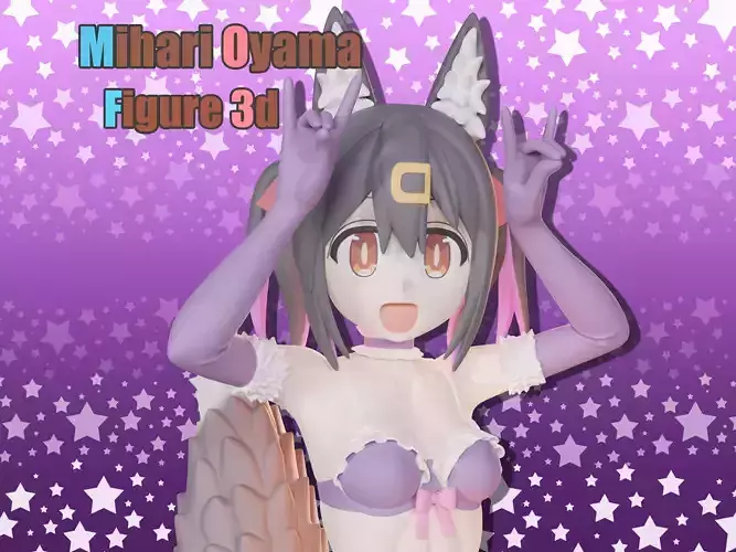 Mihari oyama figure 3d 3D print model