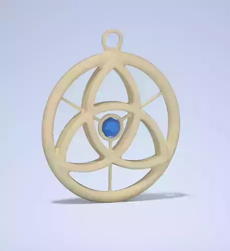 Triquetra Earrings 3D print model