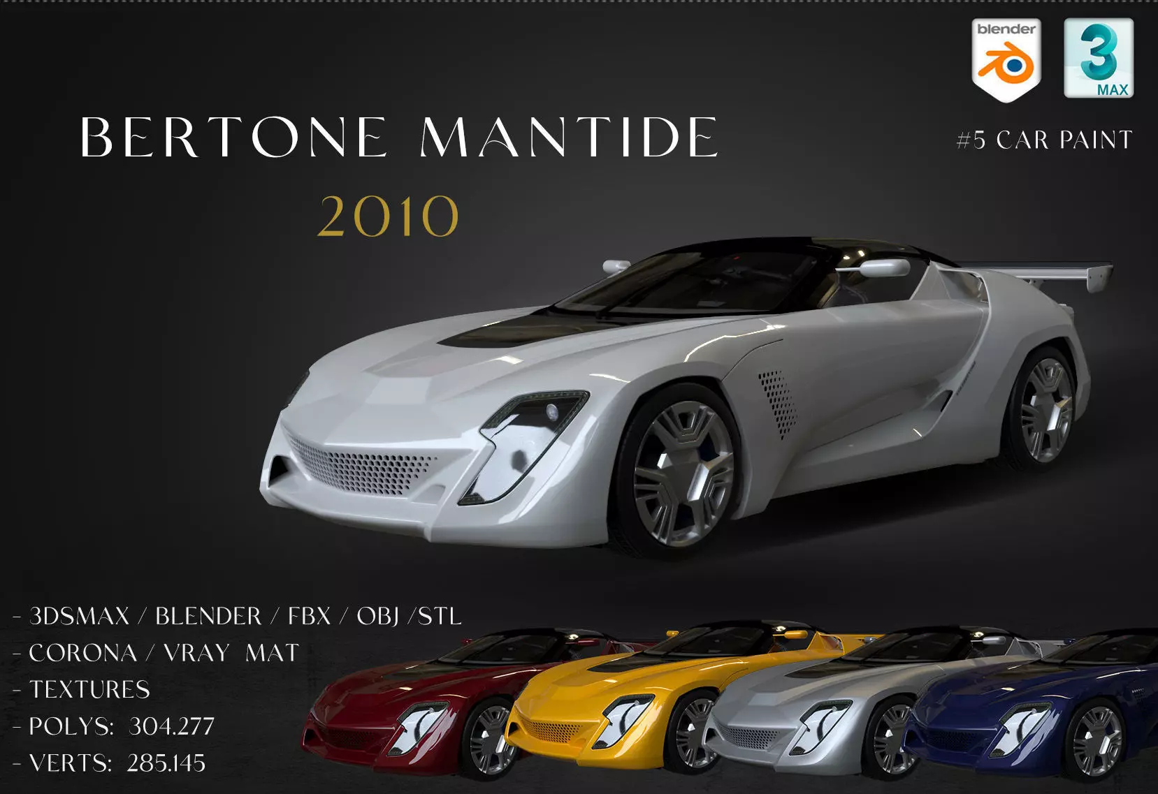 2010 Bertone Mantide 3D model_0