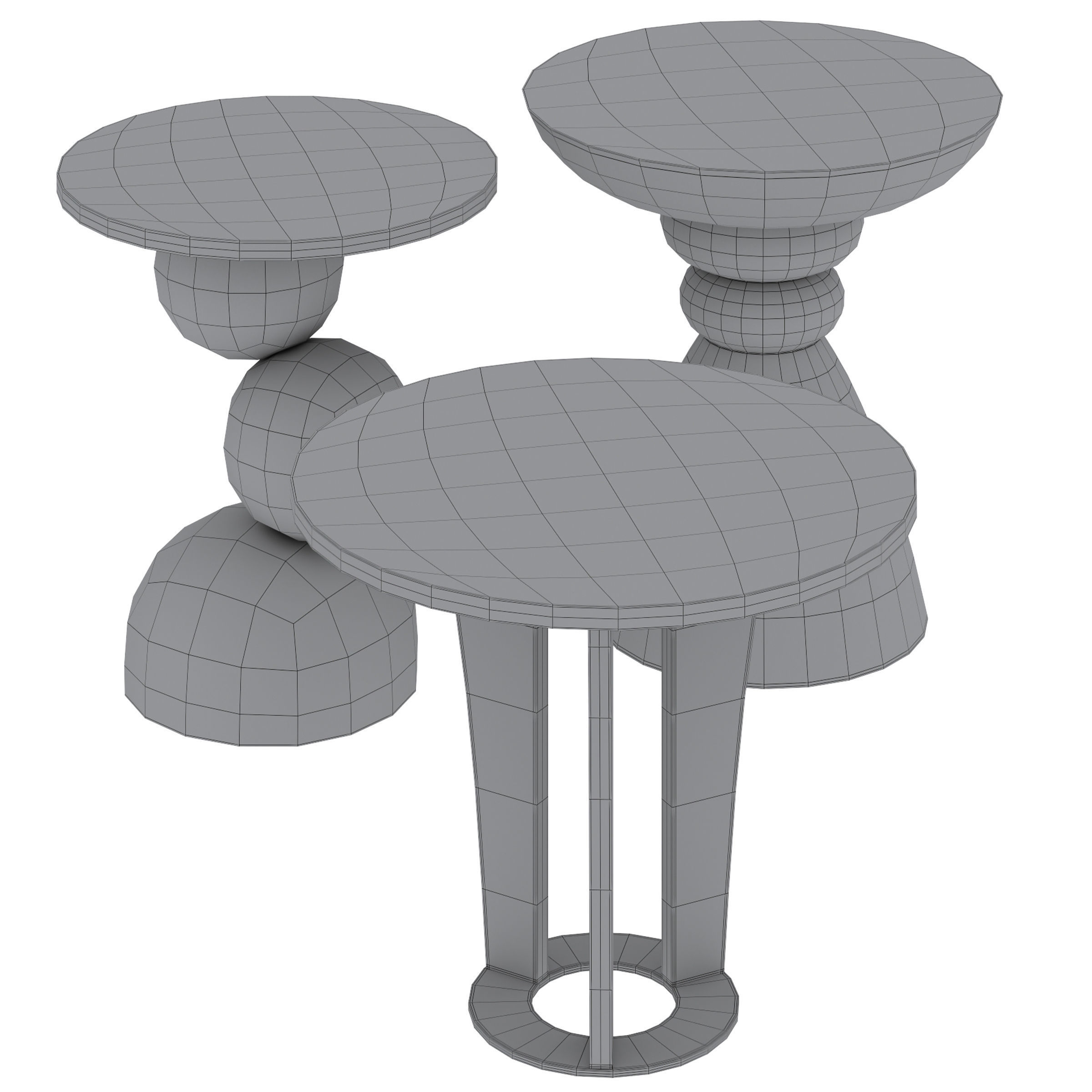 Side table FRISKO ALTON and NORDEN by Cazarina 3D model_4