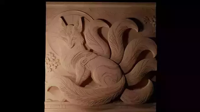 Kitsune CNC 3d Print High Relief Sand Casting