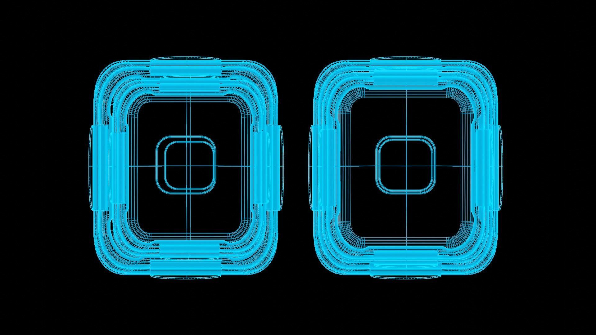Food Storage Container Low-poly 3D model_5