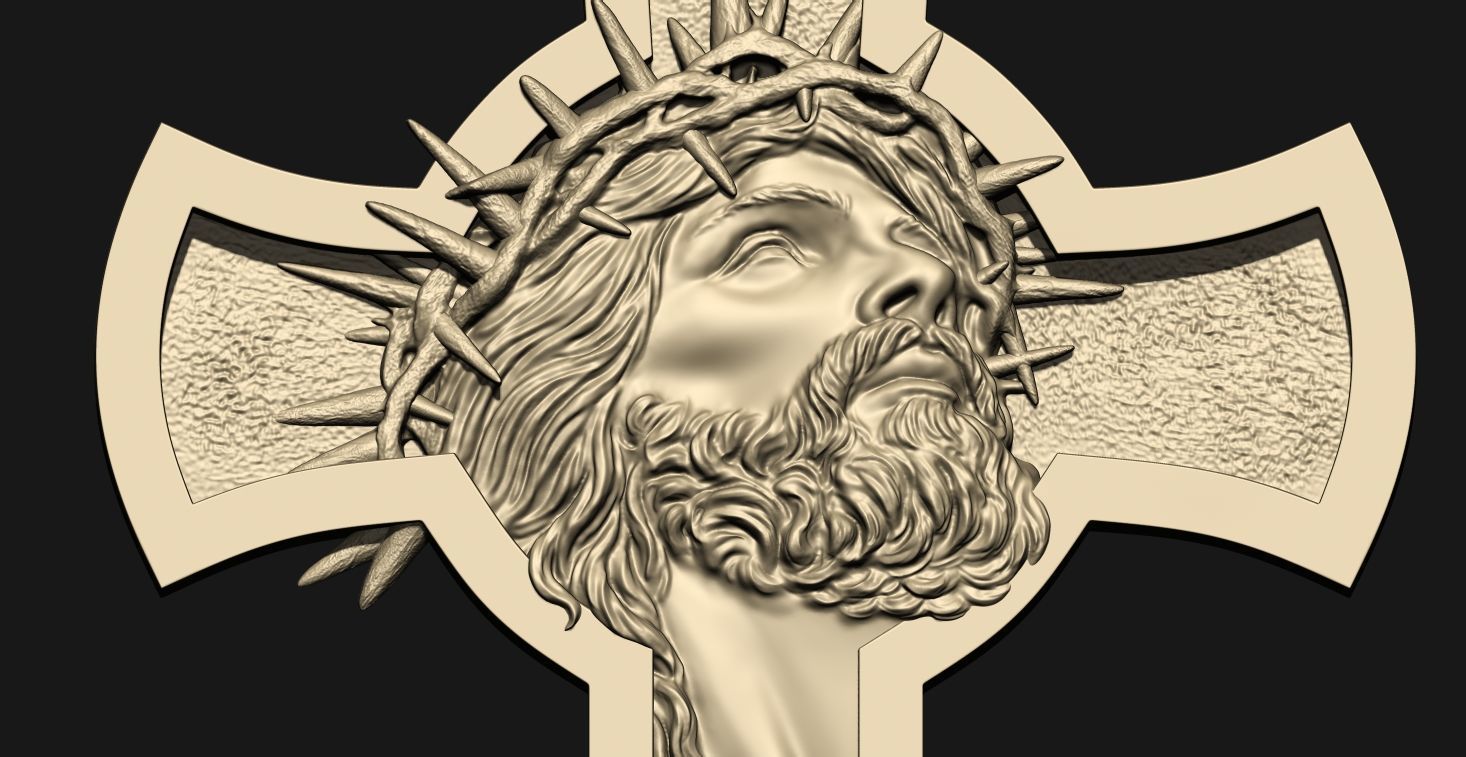 Jesus cross 3D print model_5