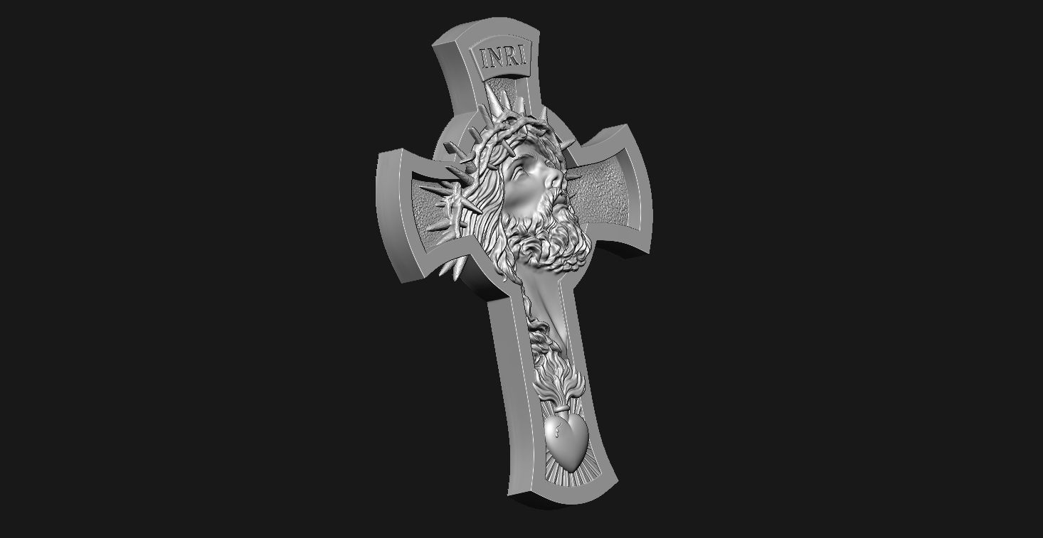 Jesus cross 3D print model_18