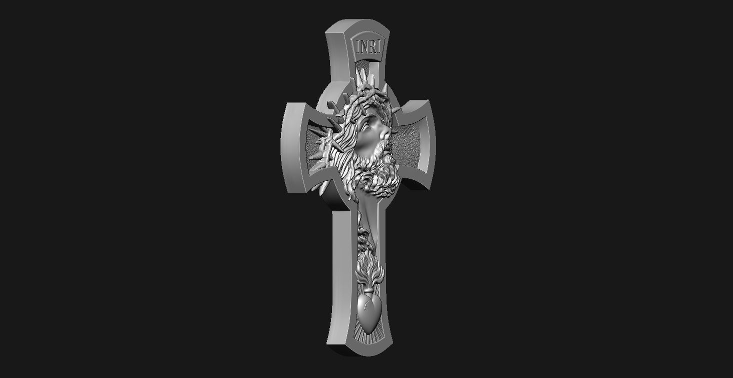 Jesus cross 3D print model_12