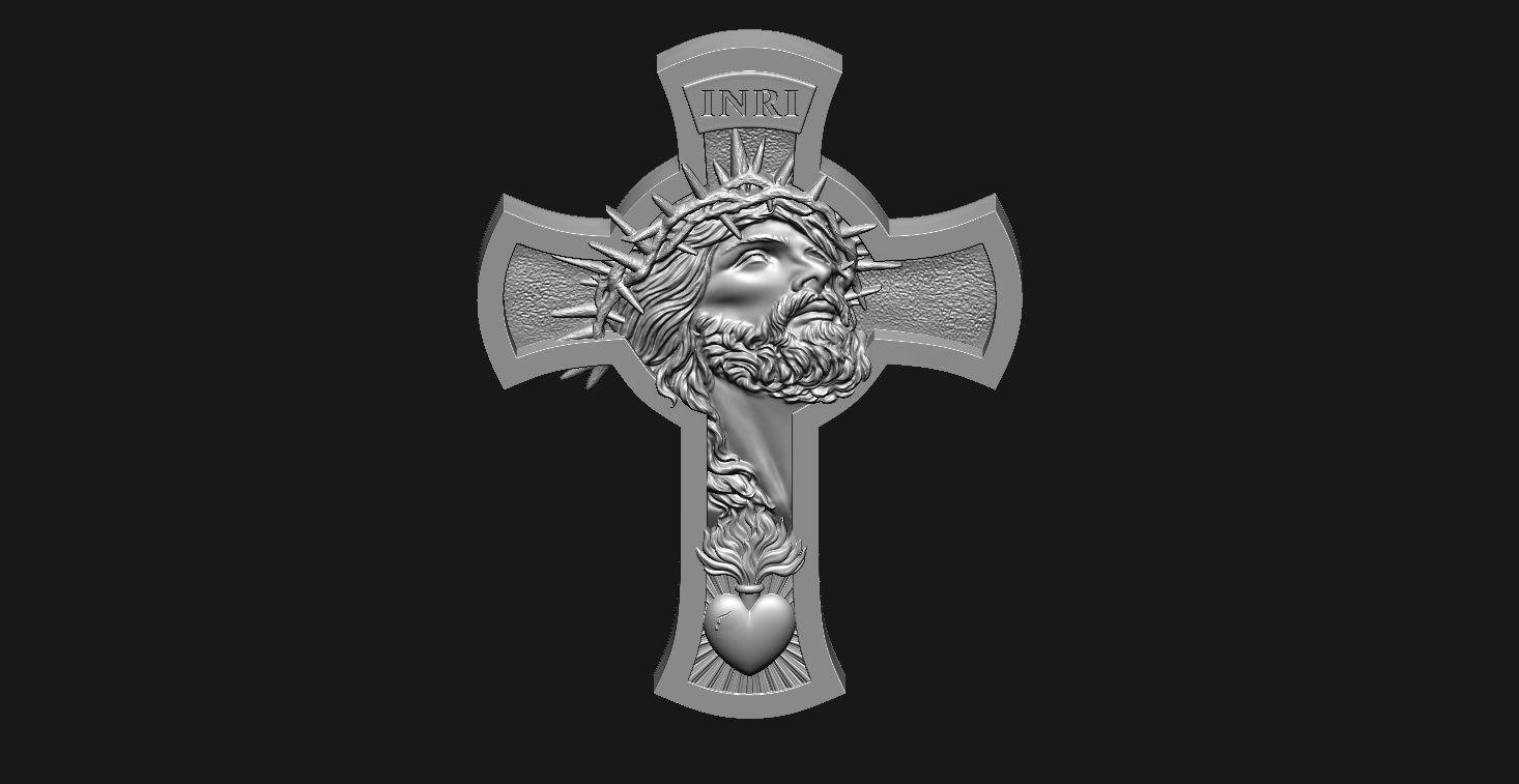 Jesus cross 3D print model_20