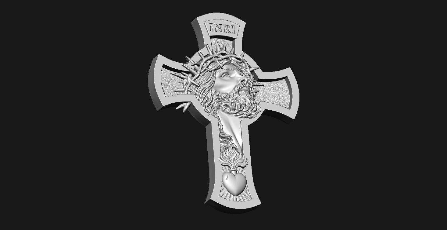 Jesus cross 3D print model_19