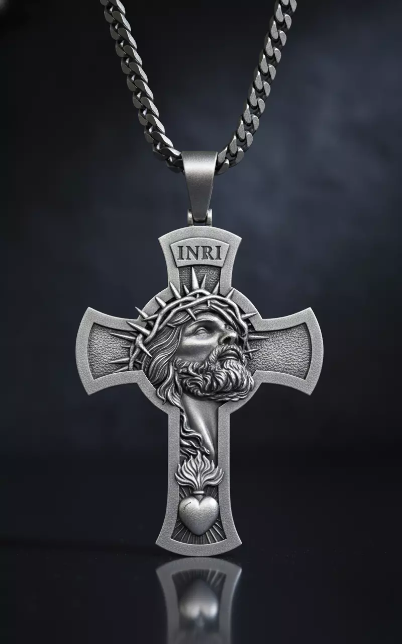 Jesus cross 3D print model_0