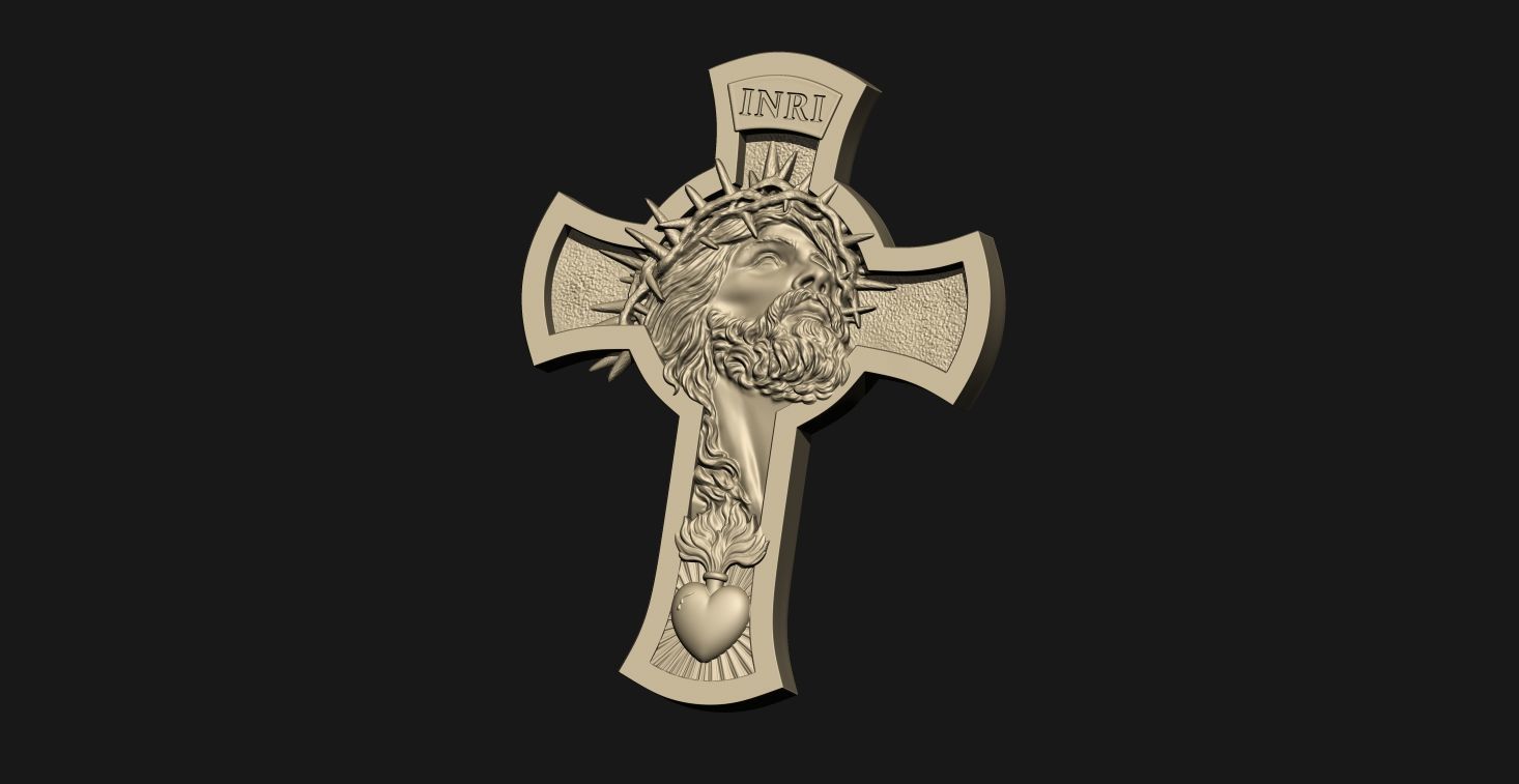Jesus cross 3D print model_8