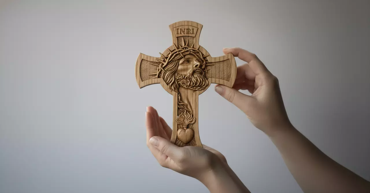 Jesus cross 3D print model_2
