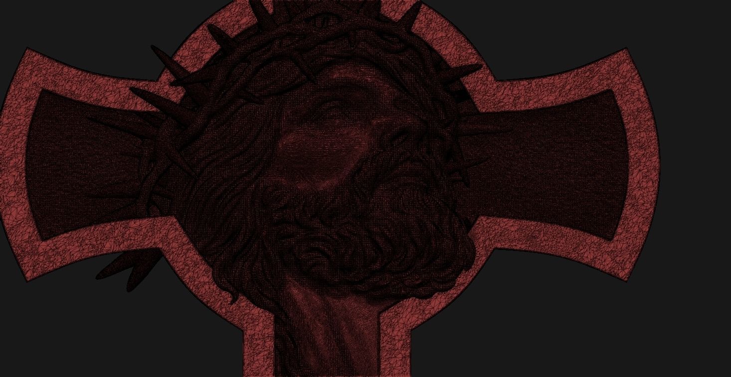 Jesus cross 3D print model_21