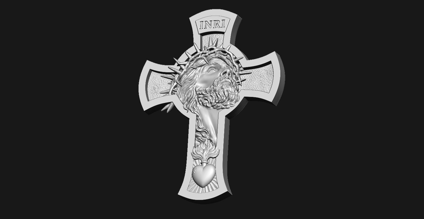 Jesus cross 3D print model_13