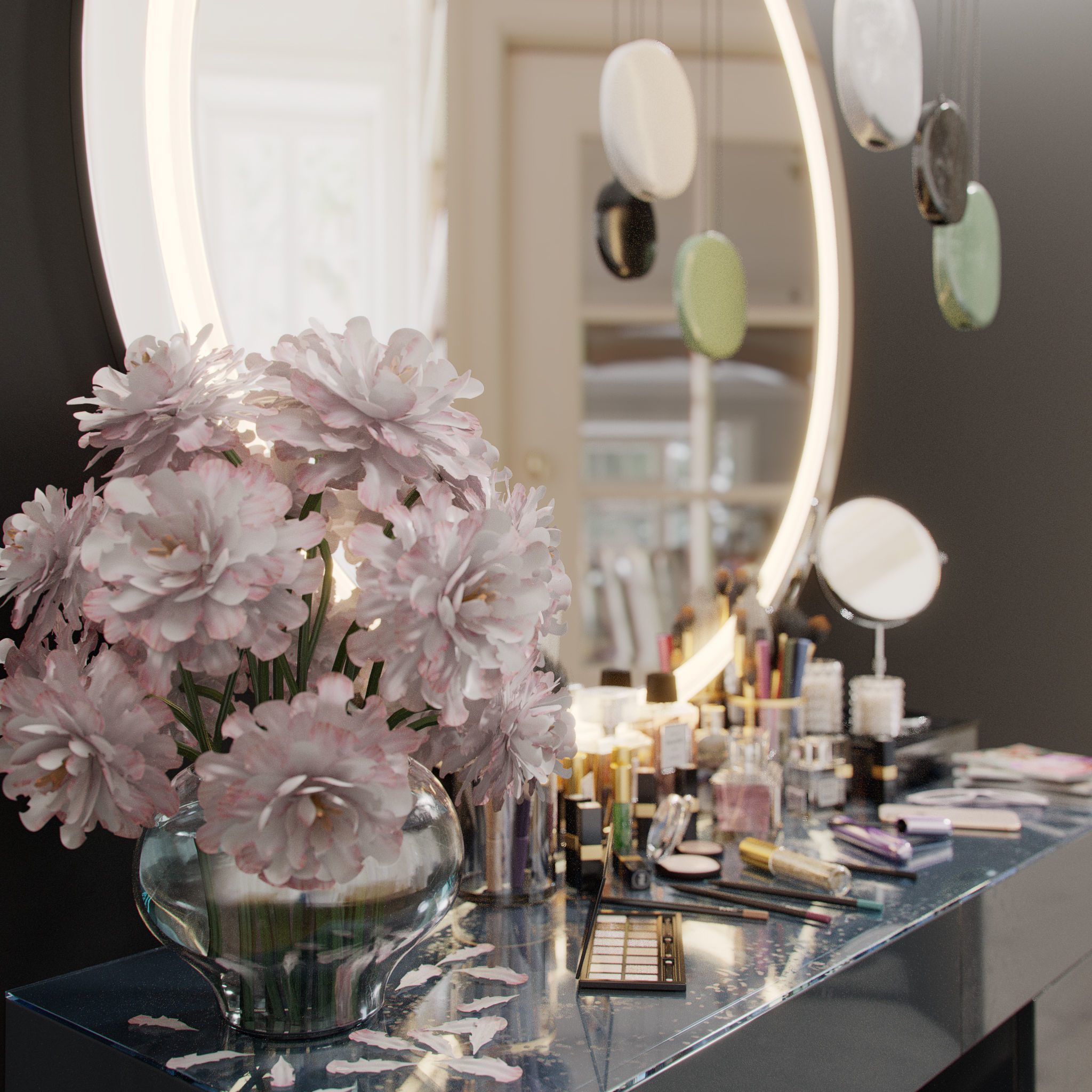 Dressing Table 01 3D model_9