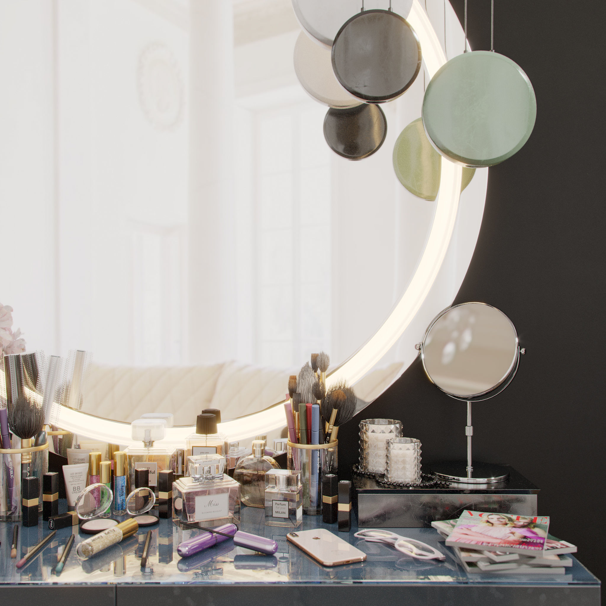 Dressing Table 01 3D model_3