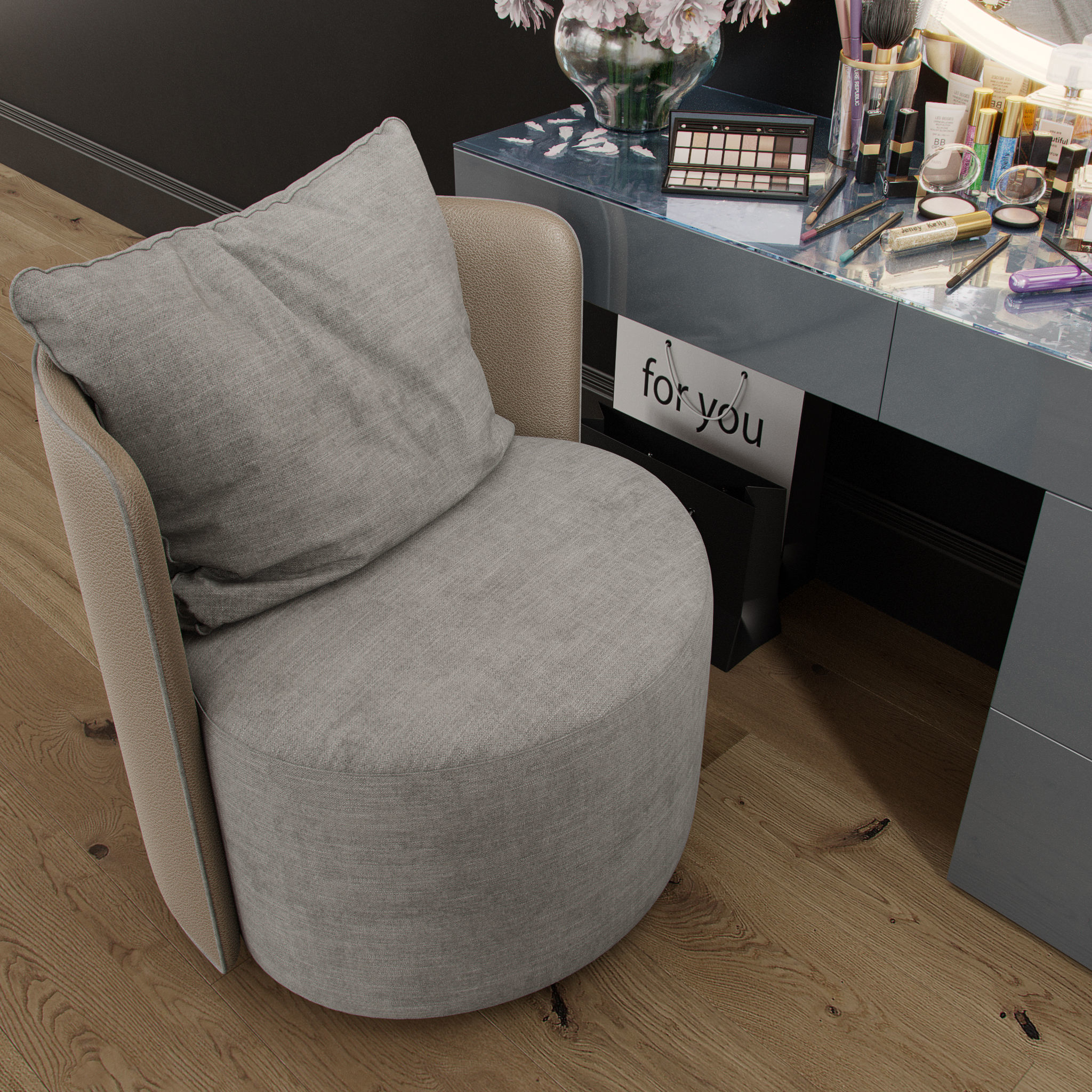 Dressing Table 01 3D model_11