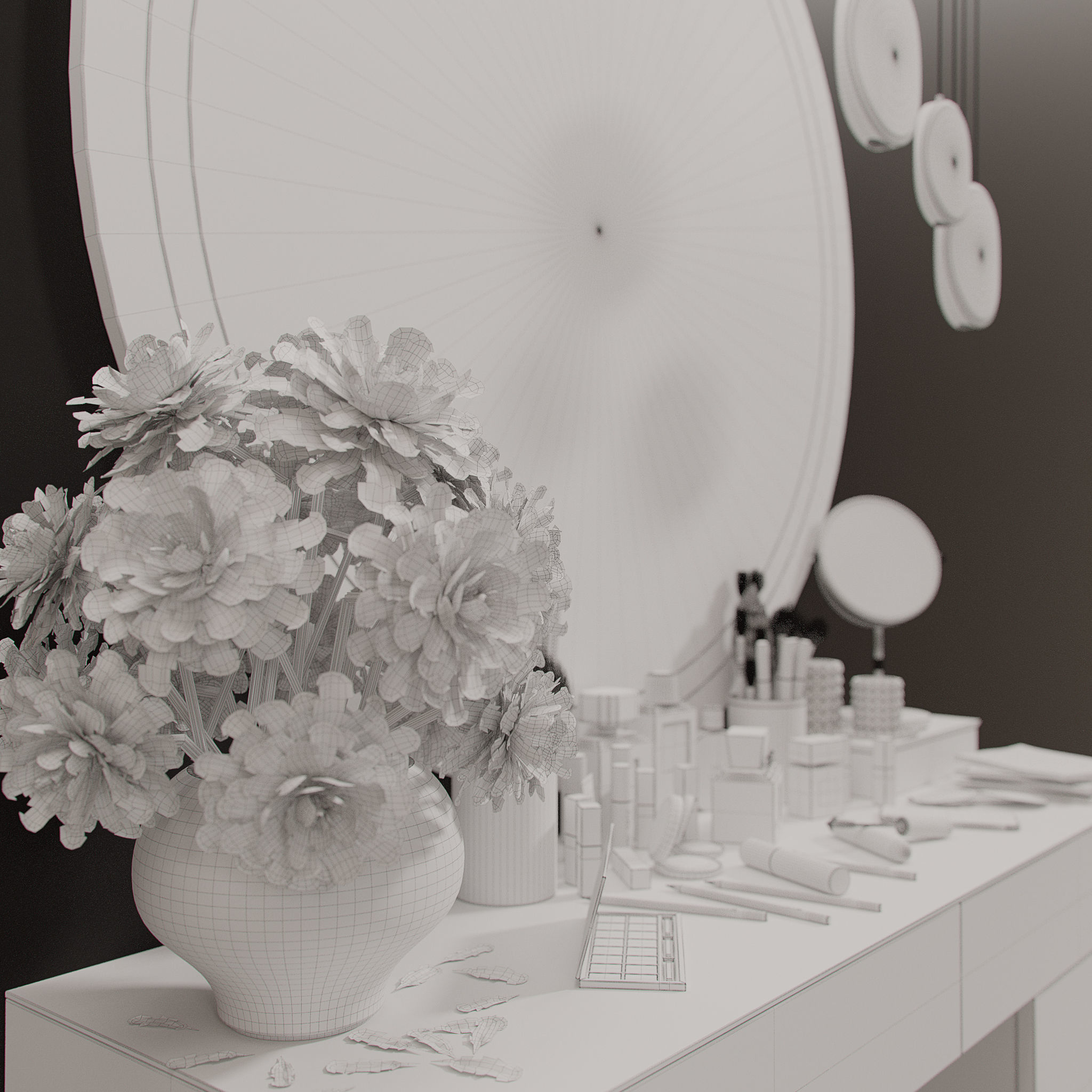 Dressing Table 01 3D model_10