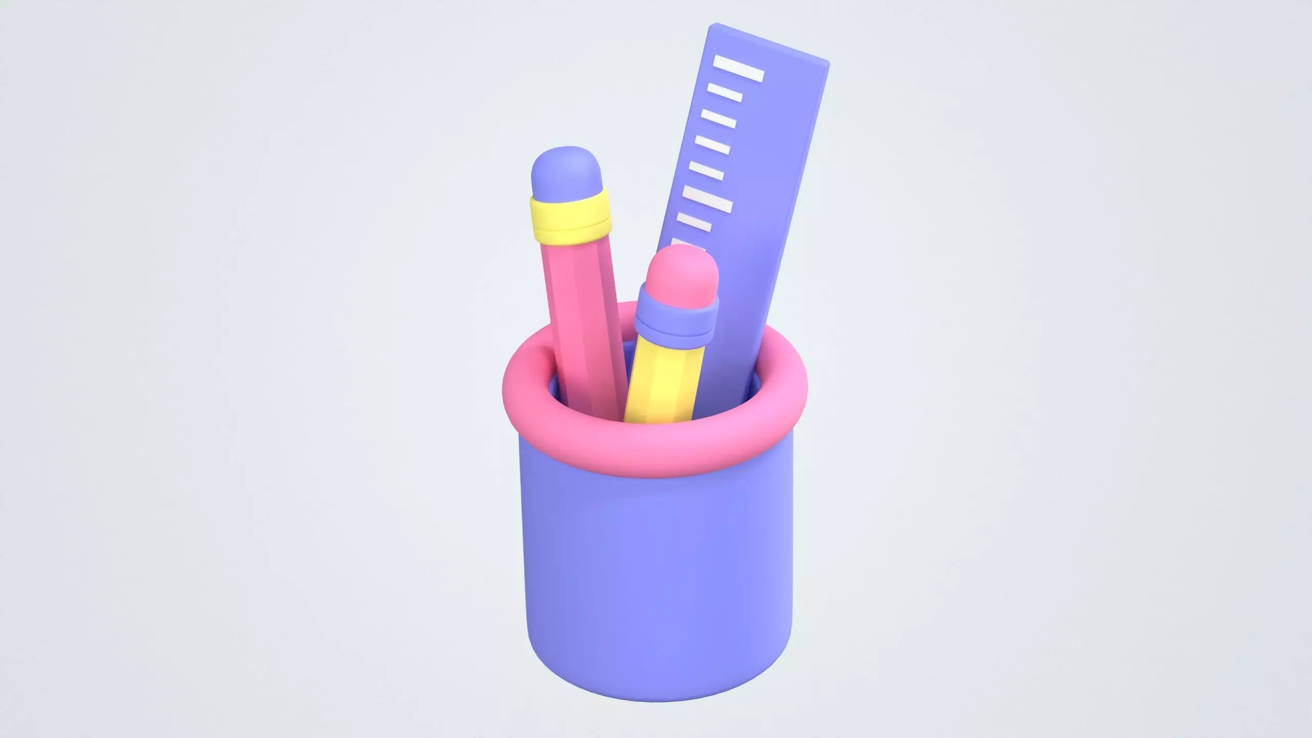 Stationary 3D Icon Free 3D model