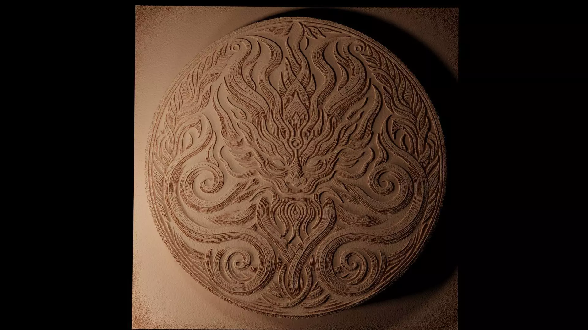 Ifrit CNC 3d Print High Relief Sand Casting 3D print model_0