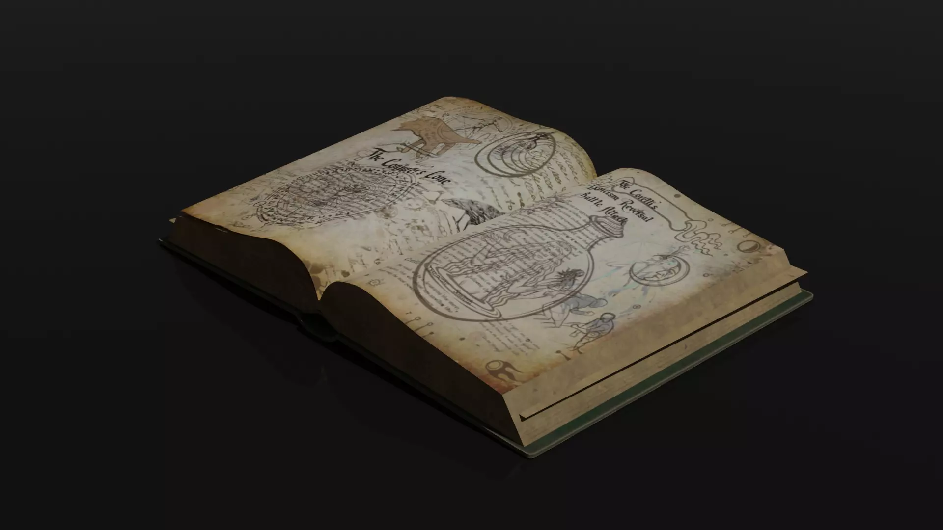 Alchemist Book 3D model_0