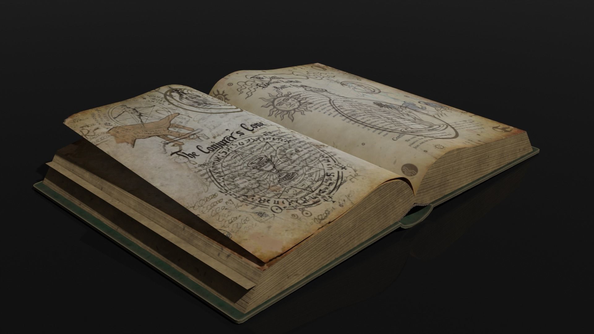 Alchemist Book 3D model_1
