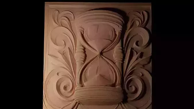 Hourglass CNC 3d Print High Relief Sand Casting
