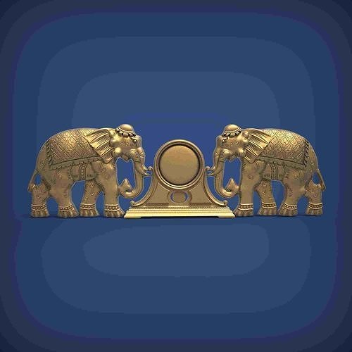 Carved clock for 3D printing and CNC 3D print model