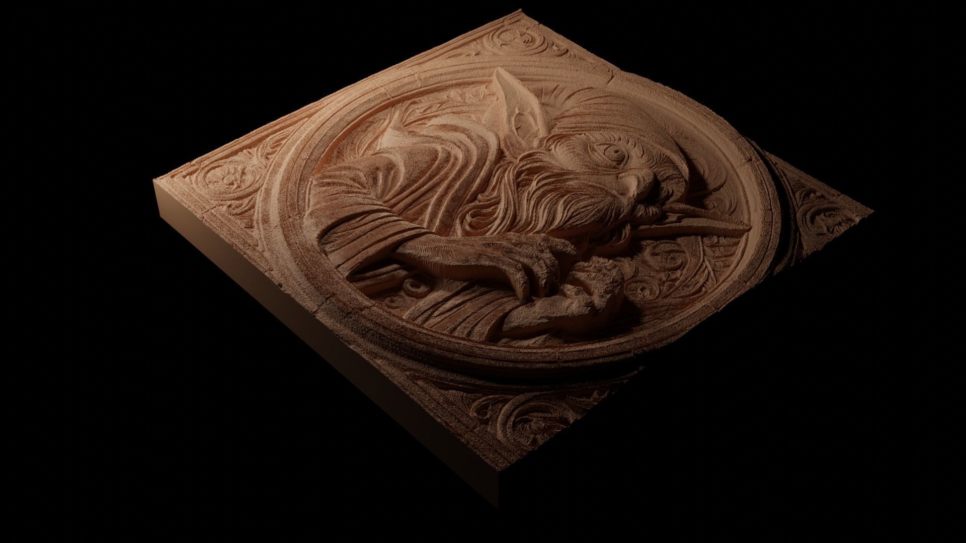 Hobgoblin CNC 3d Print High Relief Sand Casting 3D print model_1