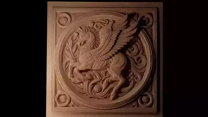 Hippogriff CNC 3d Print High Relief Sand Casting