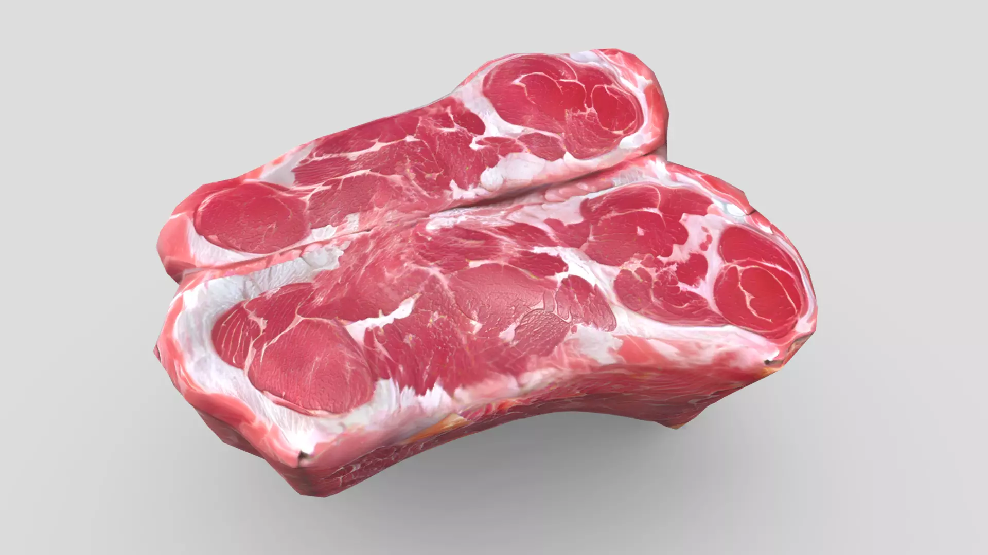 Raw Meat 2 Low-poly 3D model