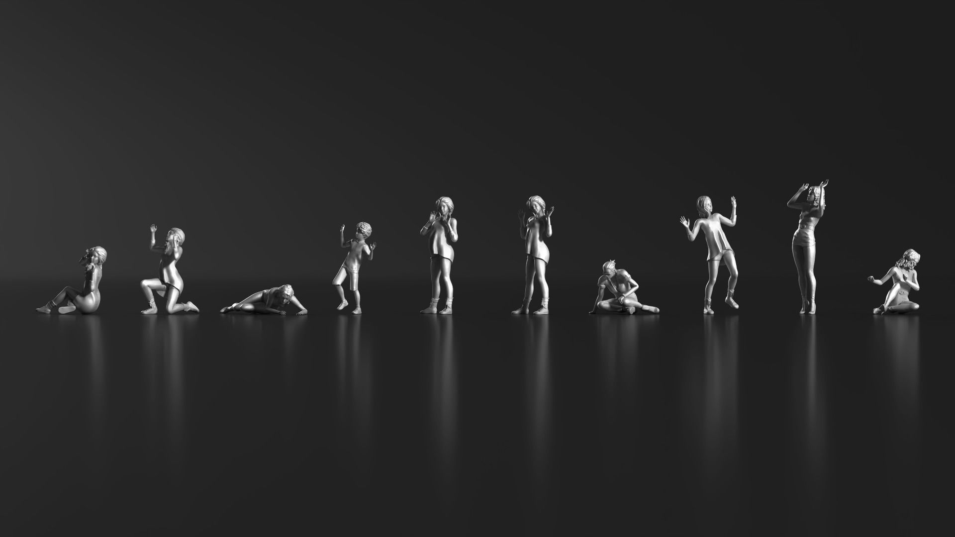 HD People 21 Scared Shocked 3D print model_10