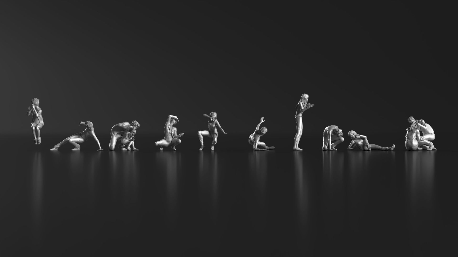 HD People 21 Scared Shocked 3D print model_3