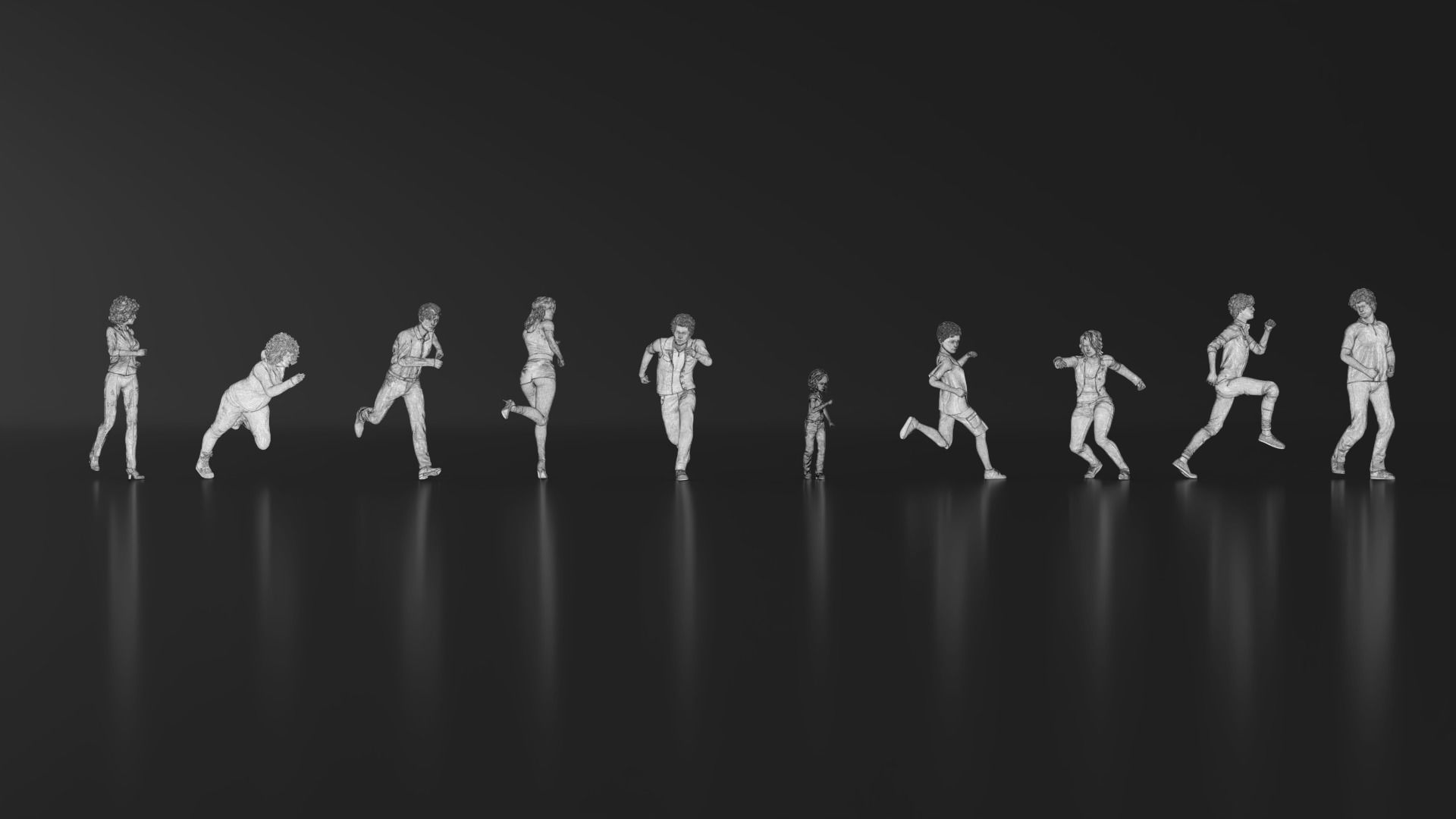 HD People 22 Run 3D print model_18