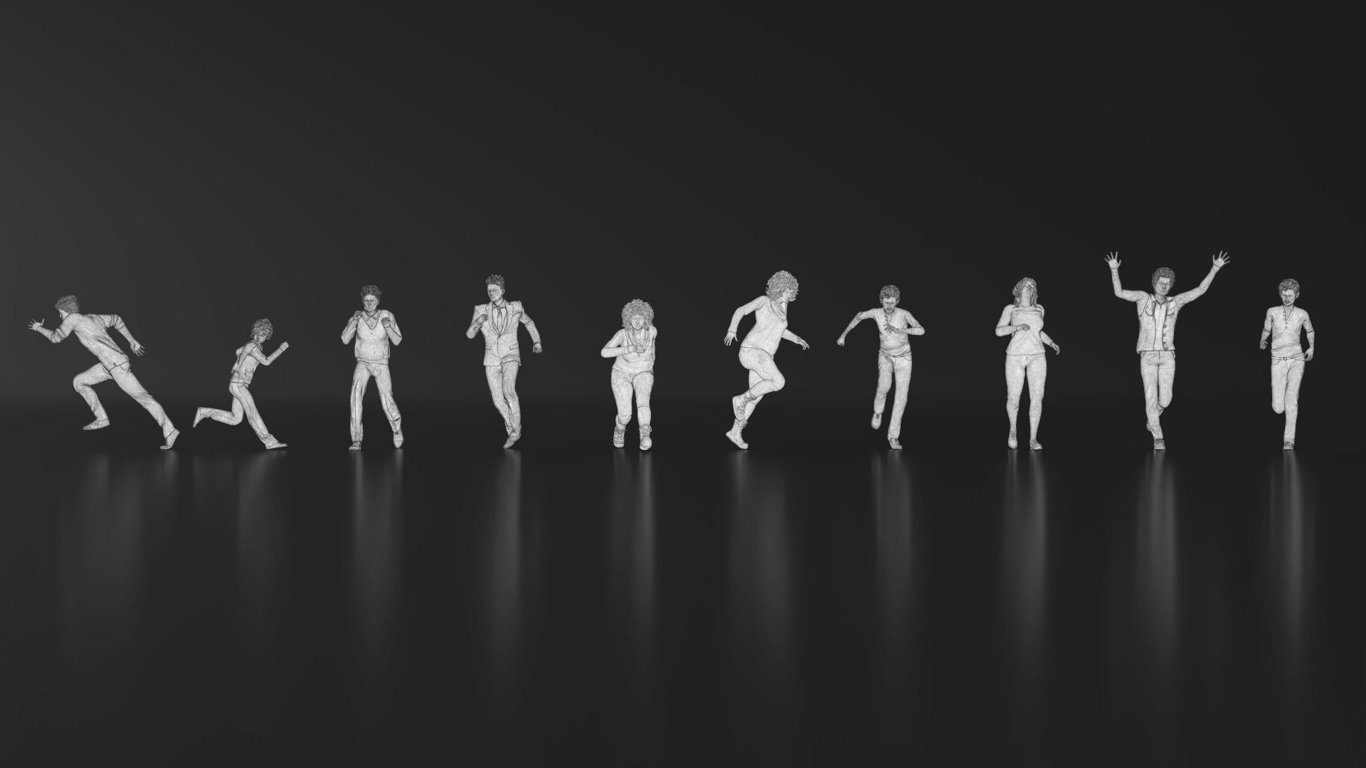 HD People 22 Run 3D print model_20