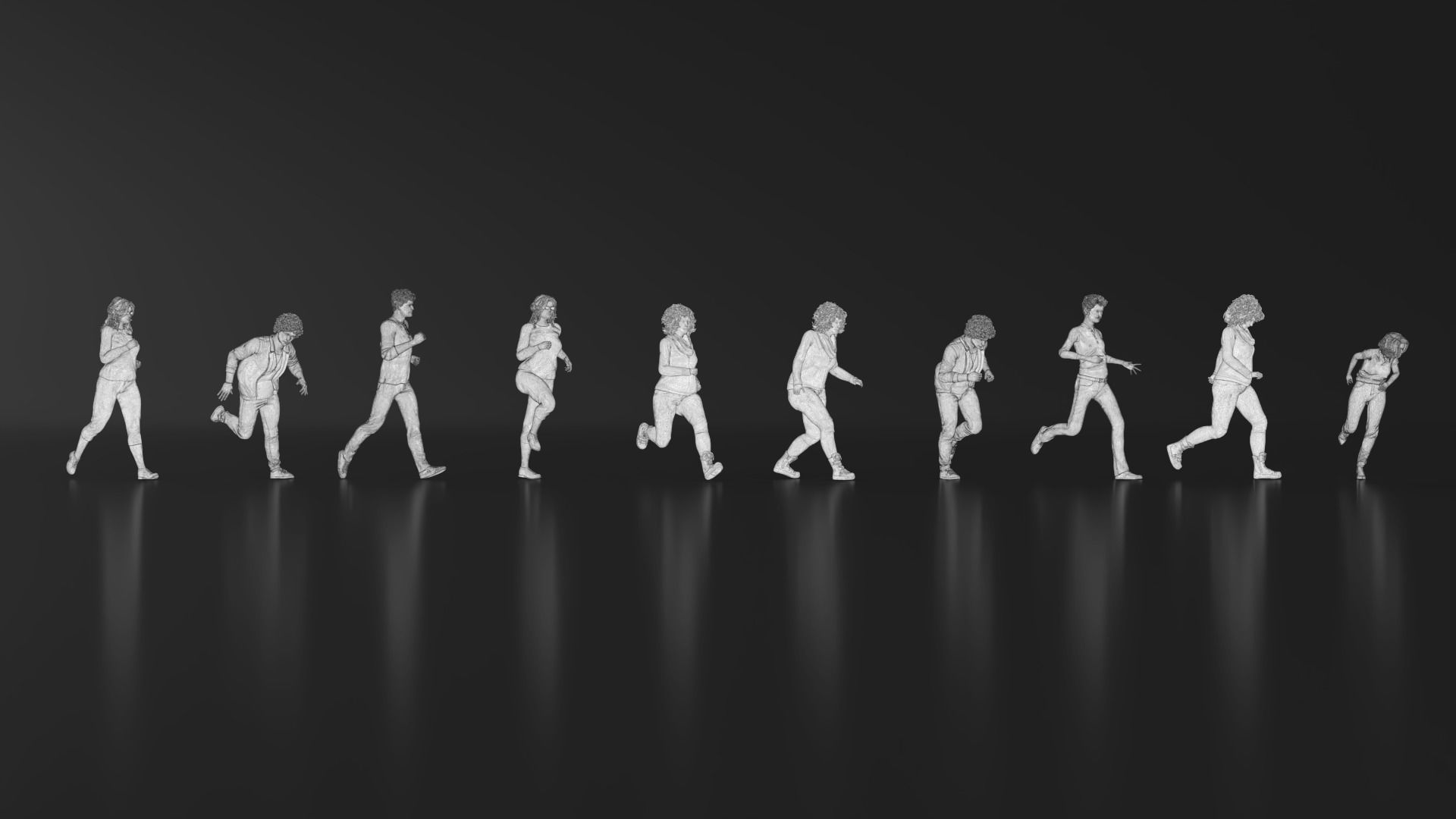 HD People 22 Run 3D print model_19