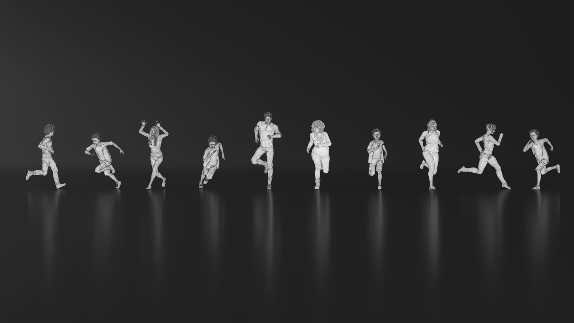 HD People 22 Run 3D print model_17