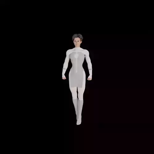 Anissa from Invicible viltrum Low-poly 3D model