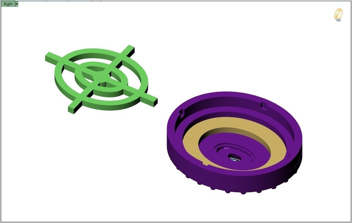 Custom Oval Shape Stepping Diamond Studs - Earrings 16mm  3D print model_13