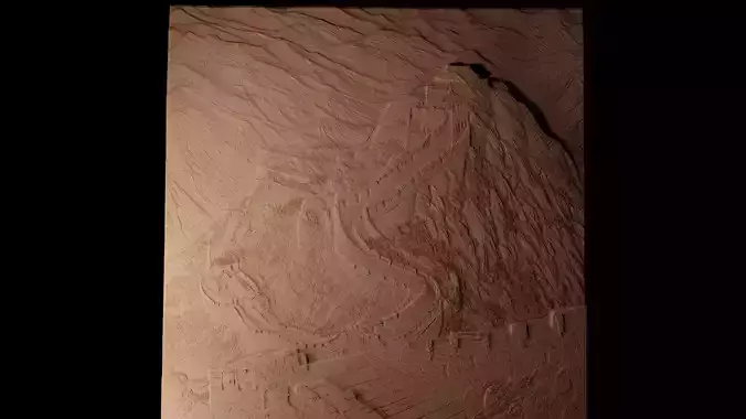 Great Wall Of China CNC 3d Print High Relief Sand Casting