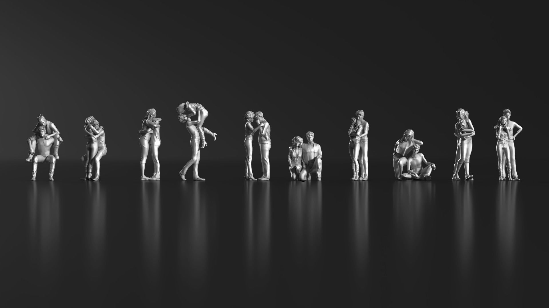 HD People 23 Romantic 3D print model_3