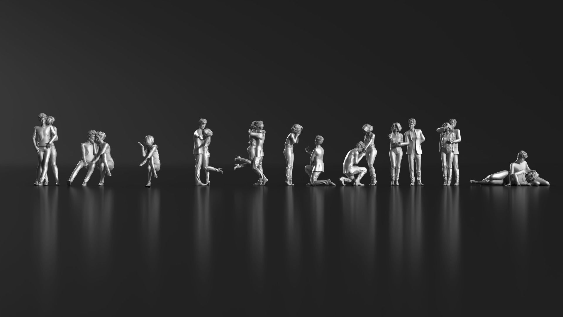 HD People 23 Romantic 3D print model_7