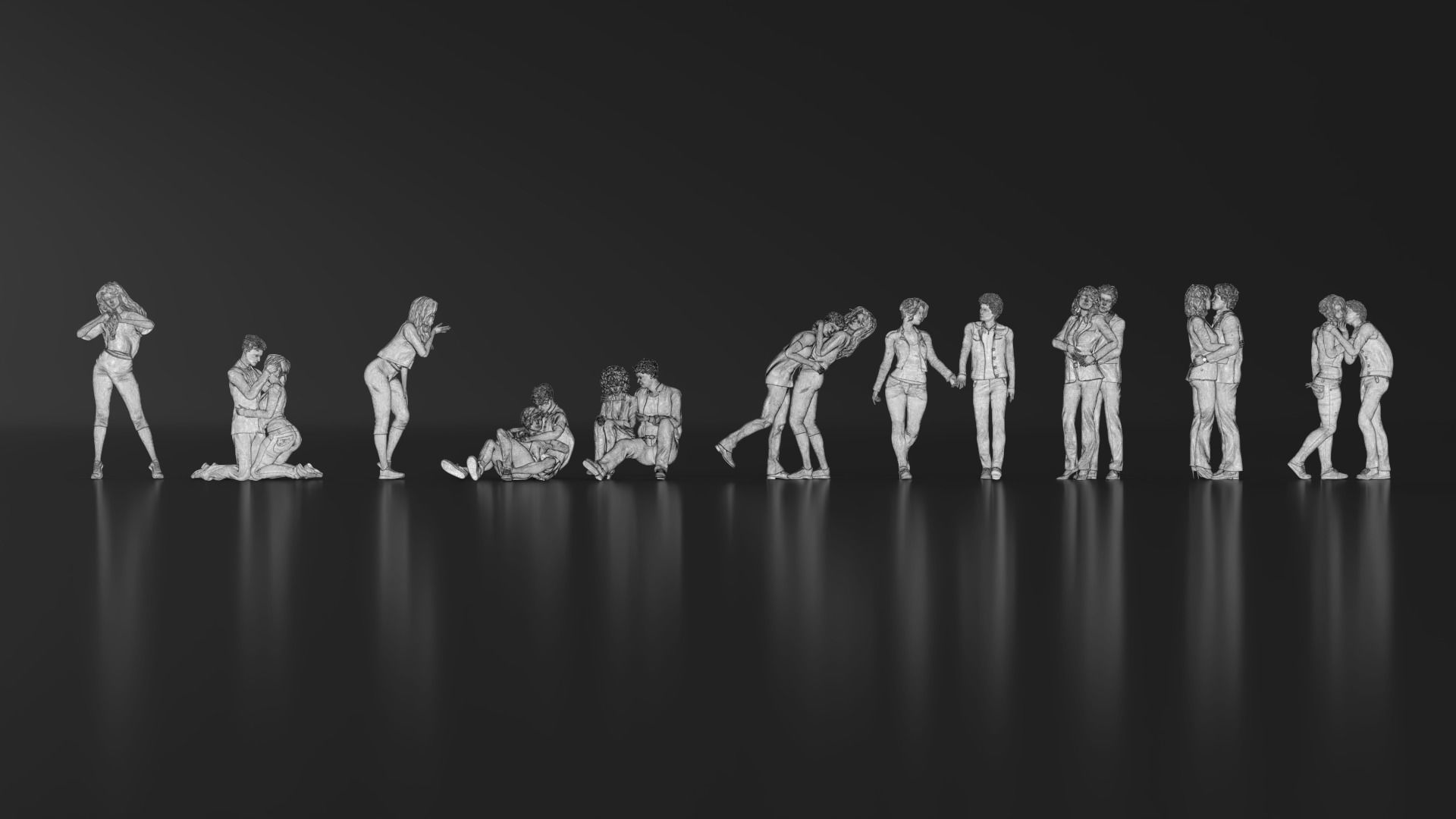 HD People 23 Romantic 3D print model_11