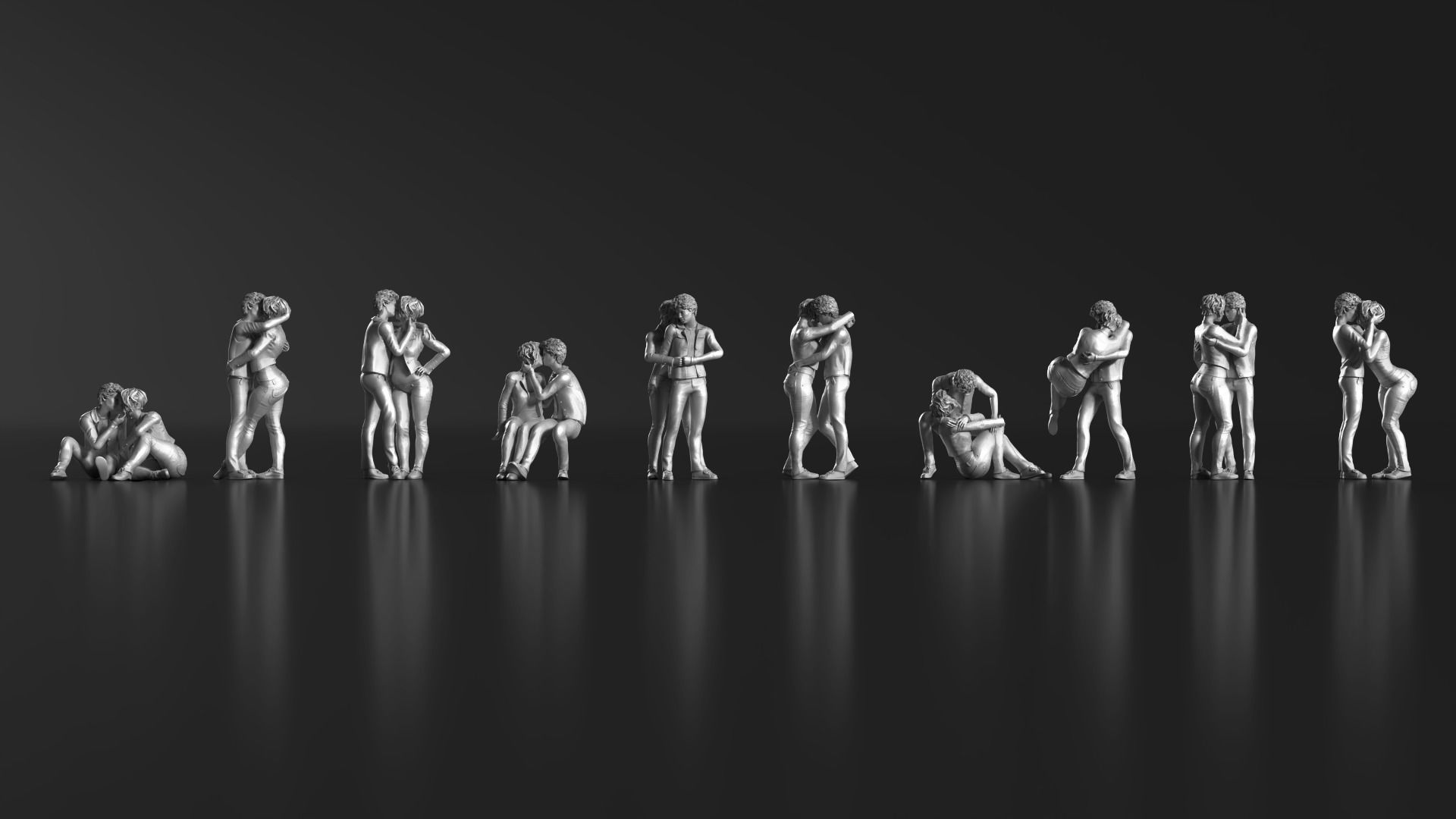 HD People 23 Romantic 3D print model_6